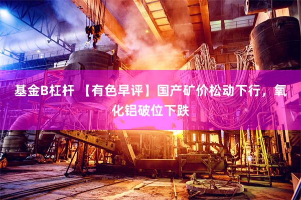 基金B杠杆 【有色早评】国产矿价松动下行，氧化铝破位下跌