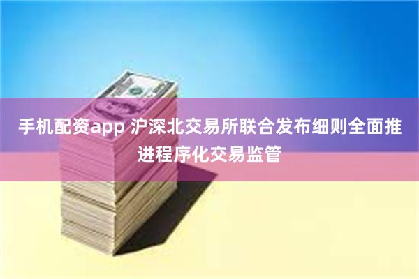 手机配资app 沪深北交易所联合发布细则全面推进程序化交易监管