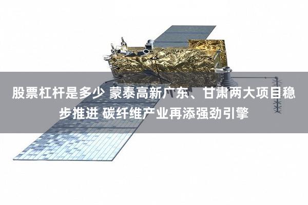 股票杠杆是多少 蒙泰高新广东、甘肃两大项目稳步推进 碳纤维产业再添强劲引擎