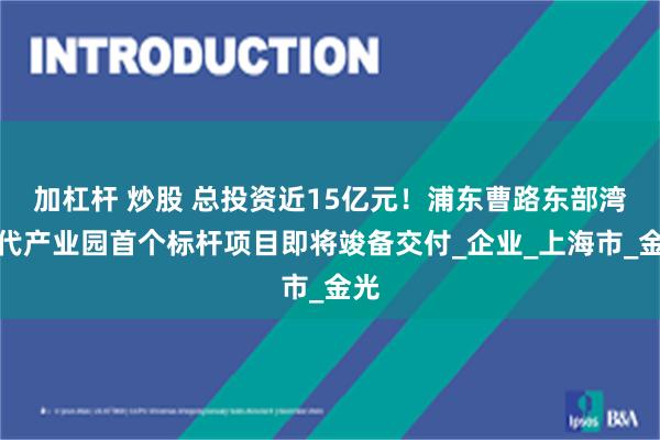 加杠杆 炒股 总投资近15亿元！浦东曹路东部湾现代产业园首个标杆项目即将竣备交付_企业_上海市_金光